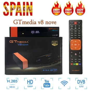 

DVB-S2 Receptor GTmedia V8 Nova Europe Cline for 4 years Espana Satellite TV Receiver Built in WIFI powered by Freesat V8 Super