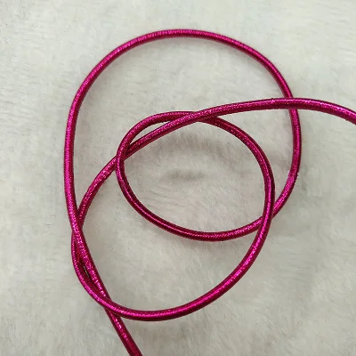 Rose red 10 м 2 мм круглый Эластичный Шнур Веревка для ручной работы эластичная лента аксессуары для волос DIY ювелирные изделия браслет материалы для изготовления - Цвет: Rose red