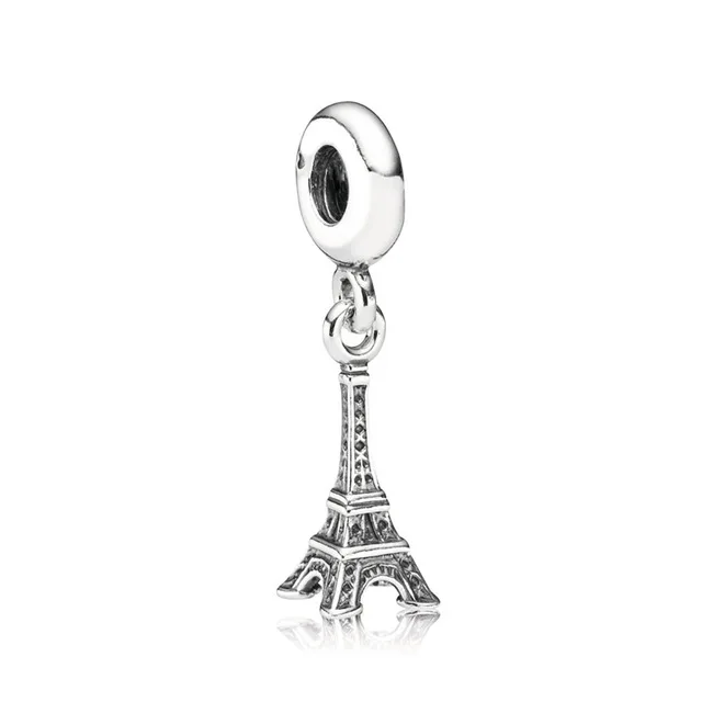 PDB DZ 38 RLLEN 925 пробы Серебряный Модный замок ориентир здания, ожерелье, подвеска, ювелирные изделия для женщин и девушек, ювелирные изделия, подарок