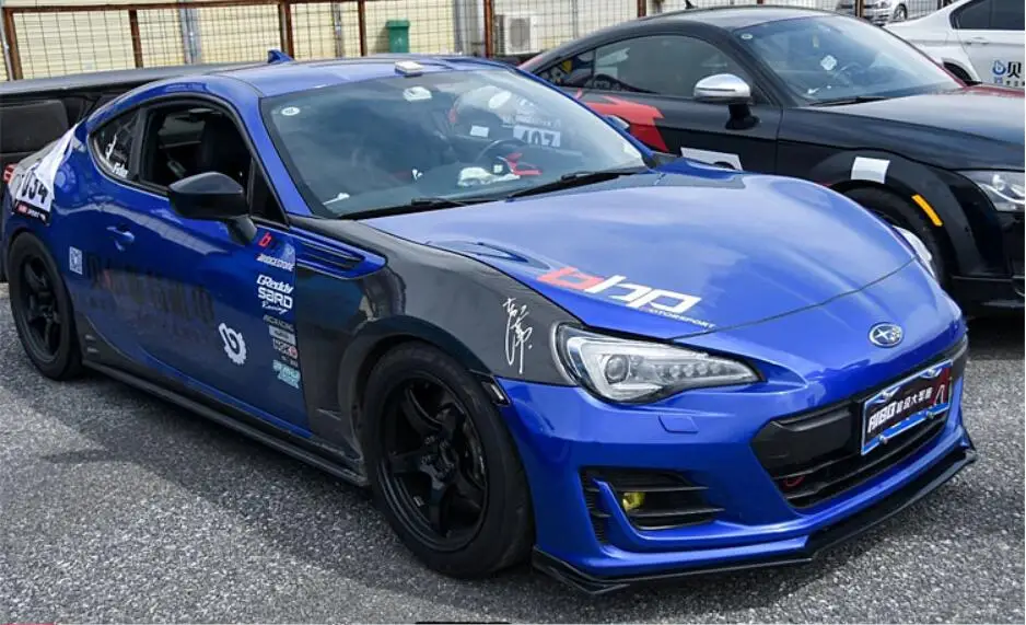

Переднее крыло из углеродного волокна для TOYOTA GT86 SUBARU BRZ, комплект отделки кузова, детали для тюнинга детской модели R35, углеродное стекло FRP, Гоночное крыло для игры в теннис