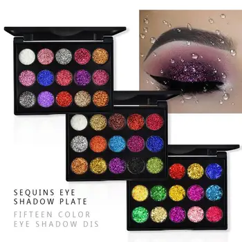 

15 Color Glitter Eyeshadow Pallete Pigment Professional Eye Makeup Palette Waterproof Long-lasting Make Up Eyeshadow Palette