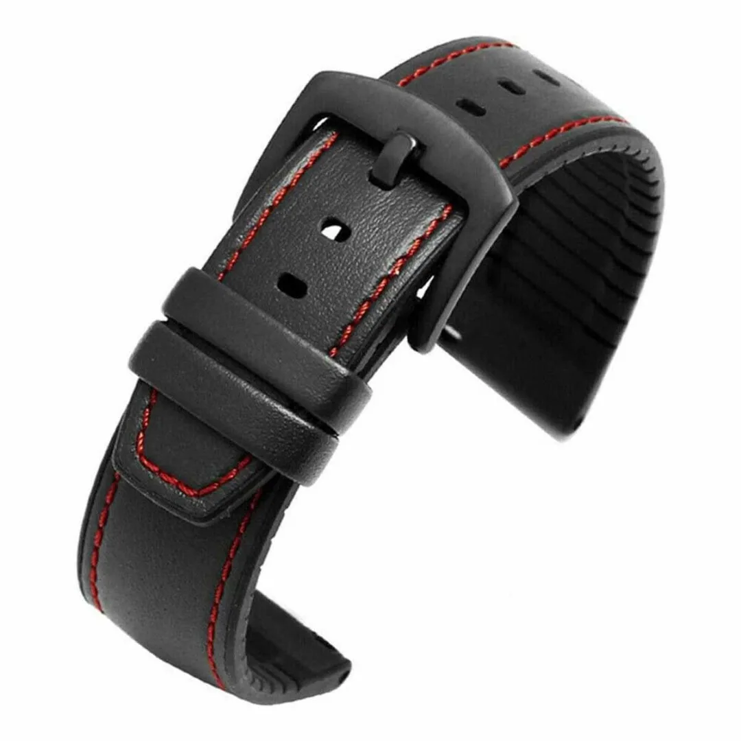Vintage Leather Bracelet Men Watch Bands Strap For Huawei Watch 2 Pro/GT Active/Elegant/Honor Magic/Samsung Galaxy Watch Band