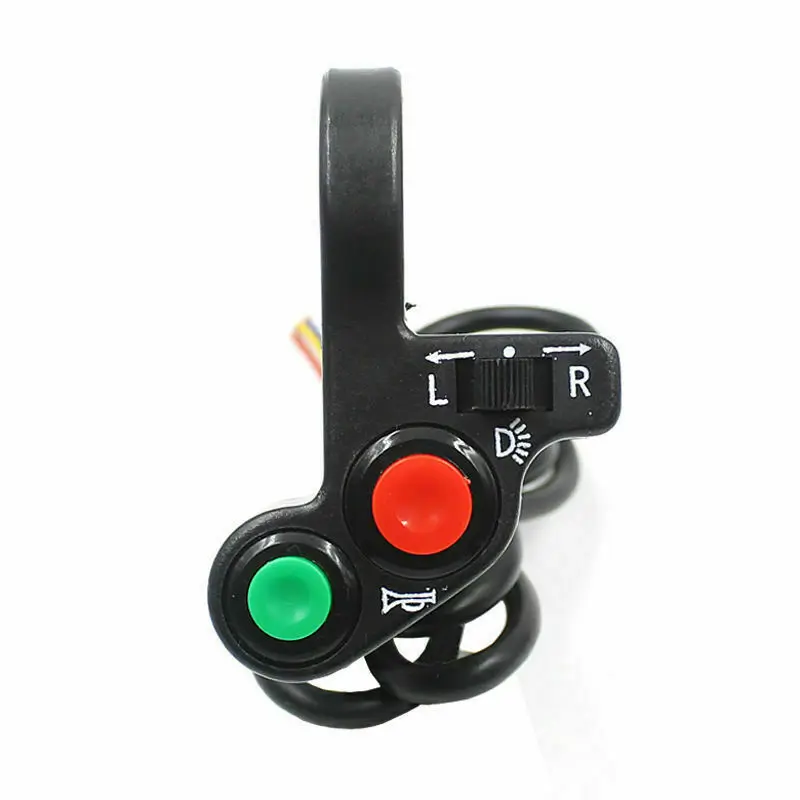 

New Durable Switch Motorcycle E-Bike Headlight Horn Signal Handlebar ON OFF Switch Button