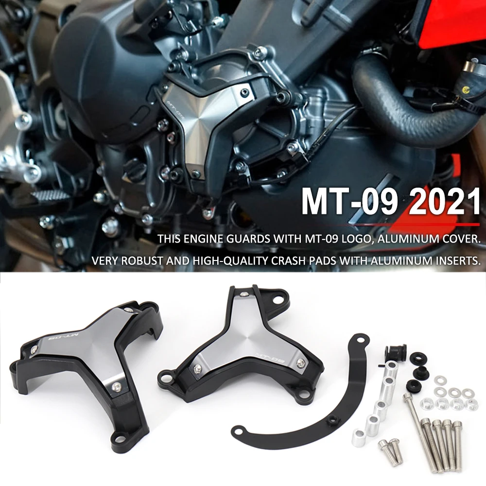 

NEW For Yamaha MT-09 MT09 MT 09 2021 Motorcycle Parts Side Engine Guard Protection Sliders Crash Pads Cover Falling Protection