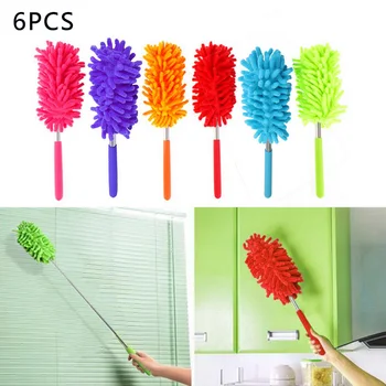 

Microfiber Duster Brush Extendable Hand Dust Cleaner Anti Dusting Brush Home Air-condition Car Furniture Cleaning MC1 6 colors
