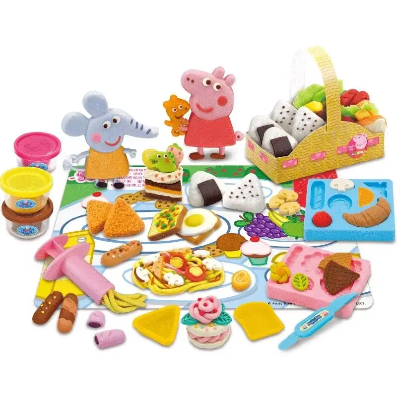 Новинка, 1 шт., подлинный набор теста Peppa Pig, для пикника, пикника, кекса или Мега теста, Набор для игры, игрушки для семьи и друзей peppa - Цвет: 04