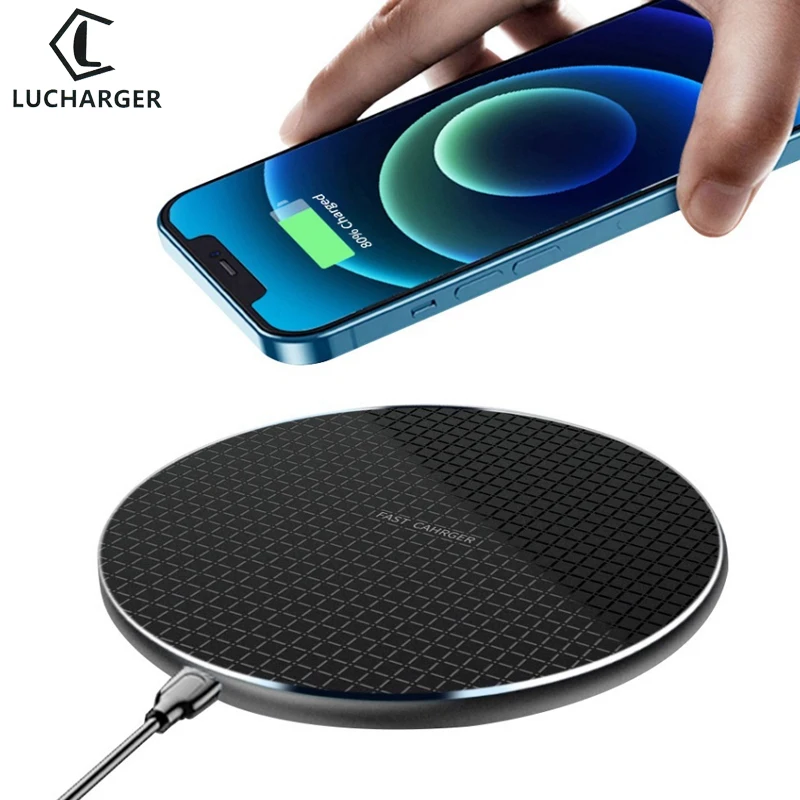 Fast Wireless Charger for iPhone 11 Xs Max X XR 8 Plus 20W Charging Pad Ulefone Doogee Samsung Note 9 S10 | Мобильные телефоны и