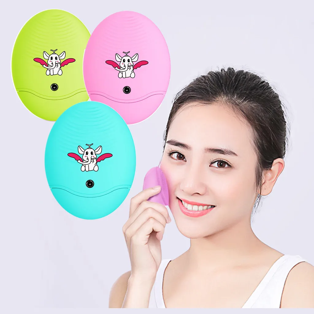 MISS ROSE уход за кожей очищающее средство Мини электрическая Чистящая Щетка массажная стиральная машина водонепроницаемые очищающие устройства для лица