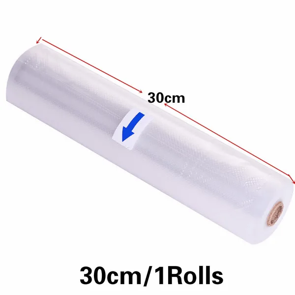 30CM 1 ROLLS Сумки для хранения для вакуумного упаковщика, рулоны для вакуумной упаковки продуктов питания 5 рулонов вакуумный упаковщик 1 рулонов Кухня Еда вакуумный мешок рулоны 12/15/17/20/22/25/28/30 см* 500 см - Цвет: 30CM 1 ROLLS