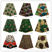 Последний стиль Анкара ткань настоящий воск Принт 6 ярдов африканская ткань гарантировано натуральный воск свадебное платье Материал полиэстер 807