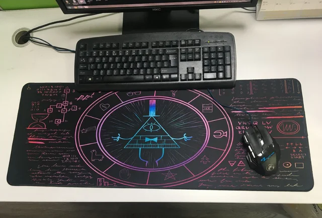 Game Mousepad RGB Personality Mathematician Digital LED Game Accessories Computer Keyboard Carpet Pad PC Notebook Gamer Desk Mat - Image 4