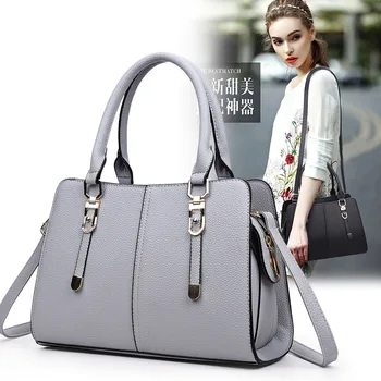 

2020 new women's bag pu leather shoulder bag solid color fashion diagonal bag popular women's handbags