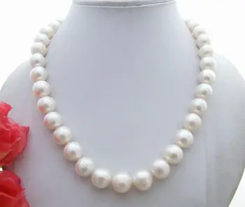 

19" 13mm White Pearl Necklace