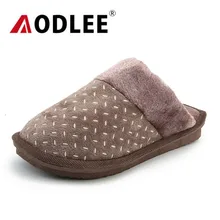 Зимние тапочки для мужчин; плюшевые меховые теплые зимние тапочки; пара мягких нескользящих зимних теплых домашних тапочек; большие размеры; AODLEE