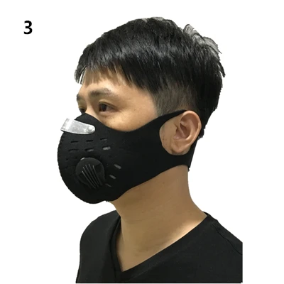 Пыль из активированного угля-доказательство мужчин/женщин велосипедная маска для лица-загрязнения велосипед Открытый тренировочная маска для защиты лица - Цвет: 3