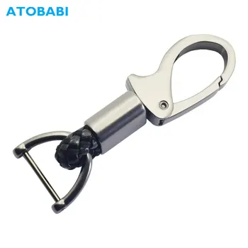 

Car Key Rings For BMW Audi Mercedes Benz VW Kia Metal with Leather Rope Key Chain Motorcycles Keyring Men and Women Small Gifts