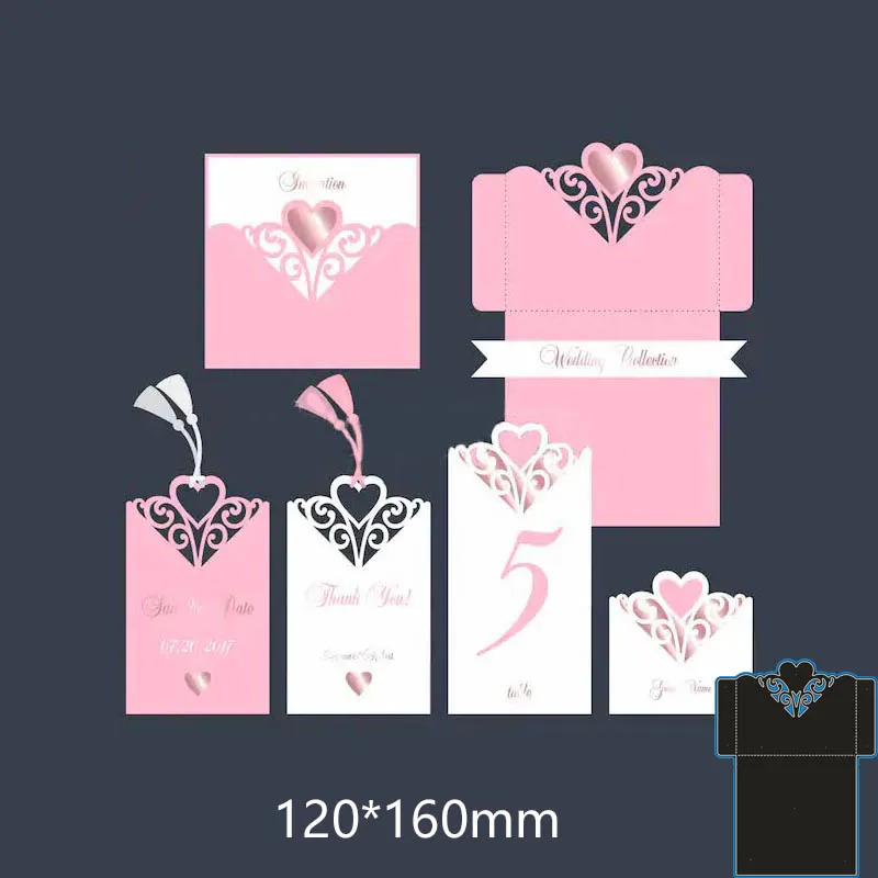New Metal Cutting Dies Lace Envelope Stencils For DIY Scrapbooking Paper Cards Craft Making Decoration 120*160mm | Дом и сад