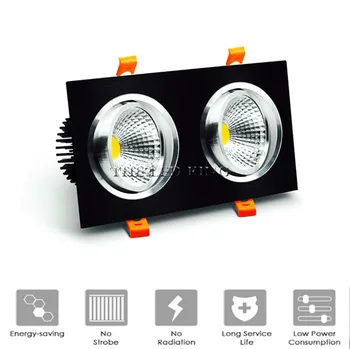 

Super Bright Square COB LED Downlight 7W 9W12W15W aluminum Recessed LED Spot Lighting Bedroom Kitchen Indoor led down light lamp