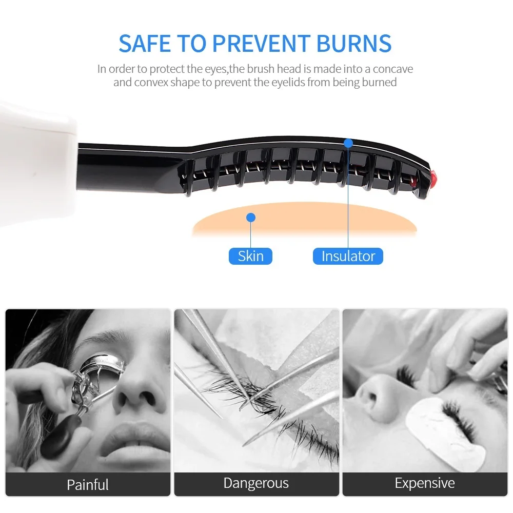 Piegaciglia con display digitale ricaricabile, penna per ciglia sottili e arricciate, mascara a lunga durata, clip per ciglia modellanti e resistenti_voghion.com
