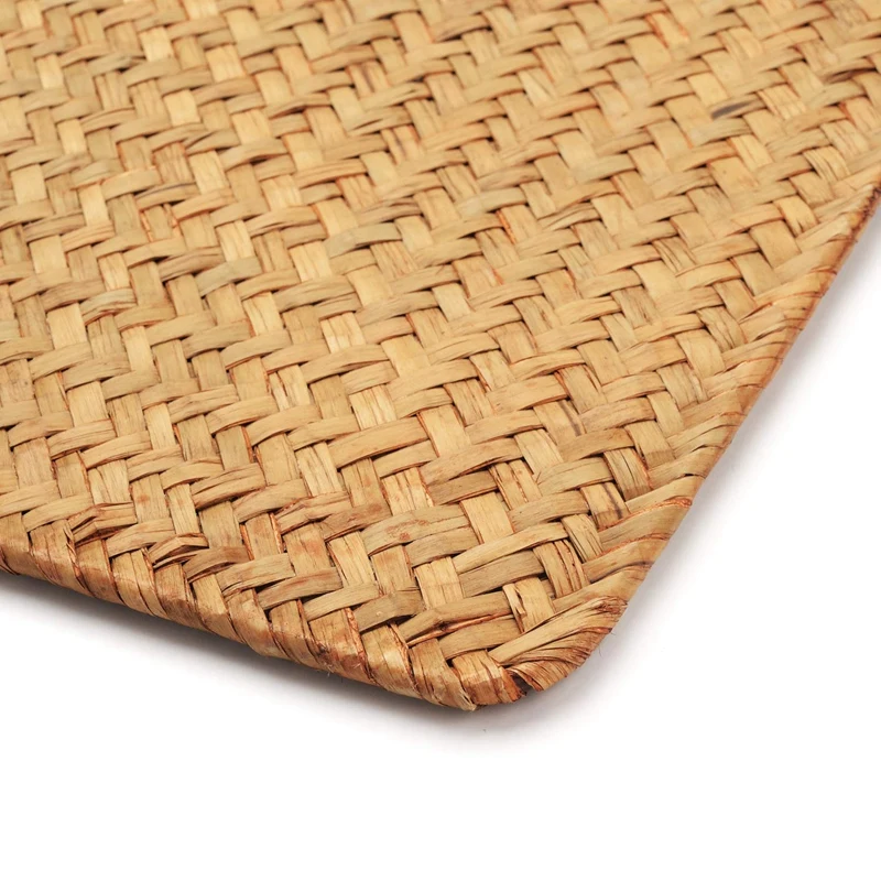 New-Pack of 4, Natural Seagrass Place Mat, 17 Inch X 12 Inch, Hand-Woven Rectangular Rattan Placemats