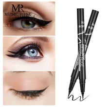 MUSIC ROSE женский черный жидкий Водостойкий карандаш для подводки глаз Макияж подводка для глаз Японский макияж легко носить подводка для глаз гелевый карандаш