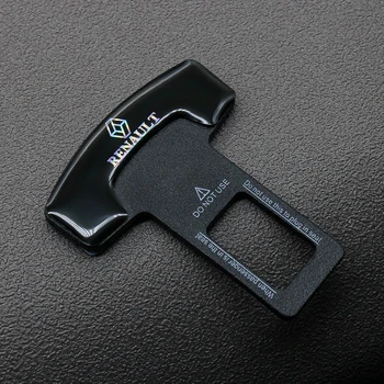 

1/2pcs zinc alloy car seat belt clip safety belt plug For Renault Megane 2 3 Duster Logan Clio Laguna 2 Captur Auto styling