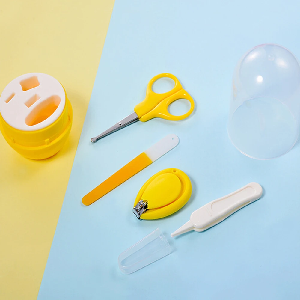 4 шт. пилка для ногтей для младенцев безопасные детские маникюрные ножницы для новорожденных, для малышей, для новорожденных, для детей однотонные ногтей щипчики для ногтей FileSet медицинские принадлежности для ухода