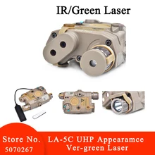 Элемент оружейный светильник s страйкбол LA-5C UHP PEQ зеленый лазер Softair Тактический Peq светильник зеленый лазерный пистолет тактический флэш-светильник EX419