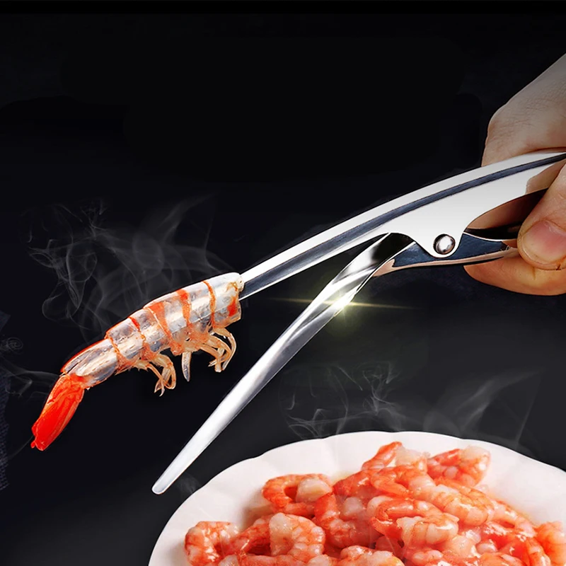 

Shrimp Peeler Stainless Steel Seafood Cooking Tools Creative Convenient Shrimp Peel Device Kitchen Gadgets Kitchen Accessories