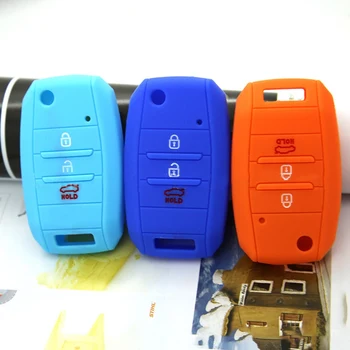 

3 4 Button Fit For k5 Rio Cee'd Picanto k2 Soul Ski Silicone Key Cover Case