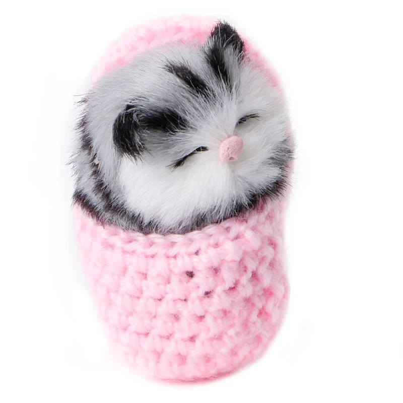 

Cute Simulation Sounding Shoe Kittens Cats Plush Toys Doll Kids Birthday Gifts 203E