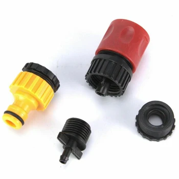 

50FT Water Mister Nozzles Set Outdoor Misting Cooling System Garden Irrigation Faucet Connector Single End 3-Way T Shape Connect