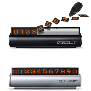 

Car Temporary Stop Sign Temporary Car Parking Card Telephone Number Car Parking Card Stop Phone Number Card Plate Hidden Switch