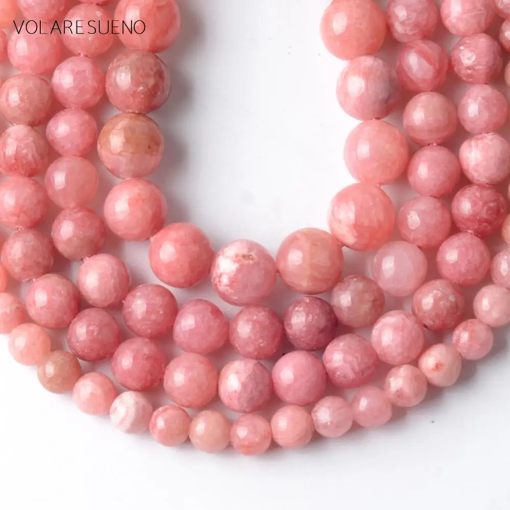 Natural Smooth Argentina Red Stripes Jaspers Round Stone Beads For Jewelry Making 6mm-12mm Loose Spacer Diy Bracelets 15&quot | Украшения и