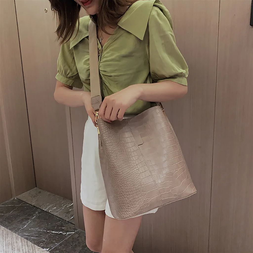 OCARDIAN handbag Fashion Stone Pattern Tote Bags For Women Handbags Women Bags Designer Hasp Shoulder Bag Handbags Sac O10