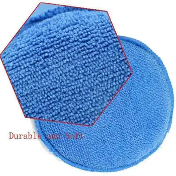 

10pcs Sponge Set Car Washing Pad Foam Waxing 4.7 Inch Blue Accessories