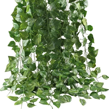 

10Pcs Artificial Ivy Leaf Garland Plants Vine for Hanging Wedding Garland Fake Foliage Flowers Garden Wedding Wall Decor