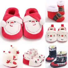 Г., осенняя теплая детская обувь милые рождественские первые ходунки тапочки для новорожденных зимние теплые детские ботинки для рождественского подарка