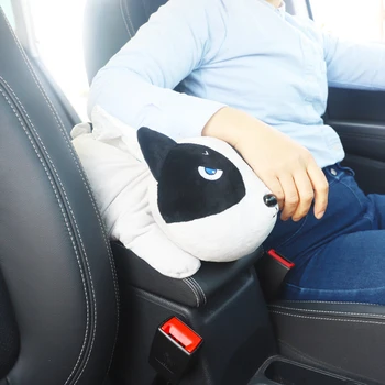 

Creative Car Napkin Tissue Box Case Holder On Armrest Headrest Cute Plush Husky Cartoon Animals Dog Pig Cat Home Decoration A23