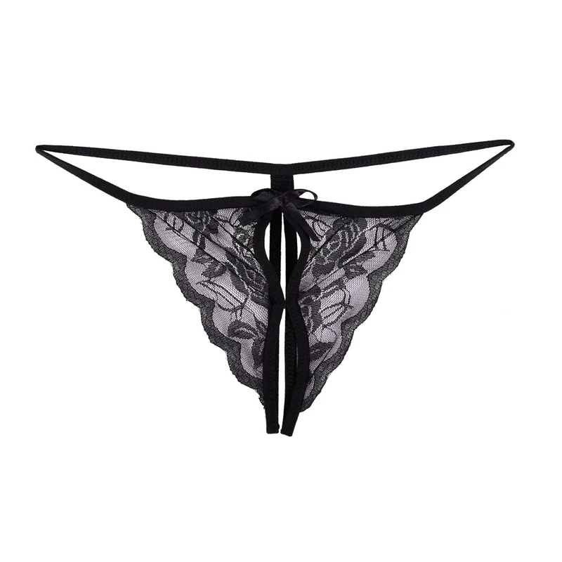 

Women's Sweatband Underwear with Strap Busty Sexy Transparent Panties (pink)