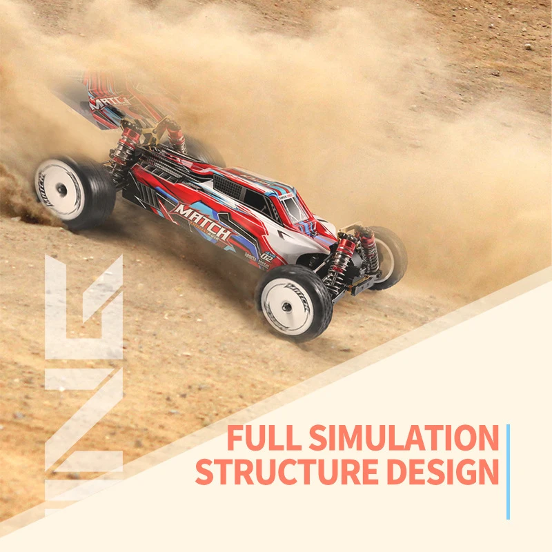 1/10 RC카 Wltoys 104001 4WD 2.4G 레이싱 카 리모컨 장난감, 어린이용 45 km/h 고속 차량 모델, 남아용 장난감