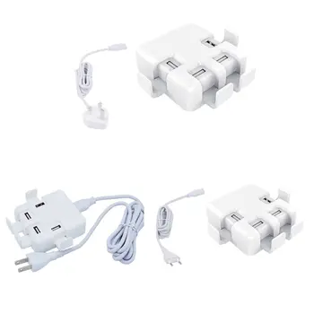 

5V 4A/8A Mobile Phone Cellphone 4 USB Ports Travel Wall Charger Mini Charing Head Adapter