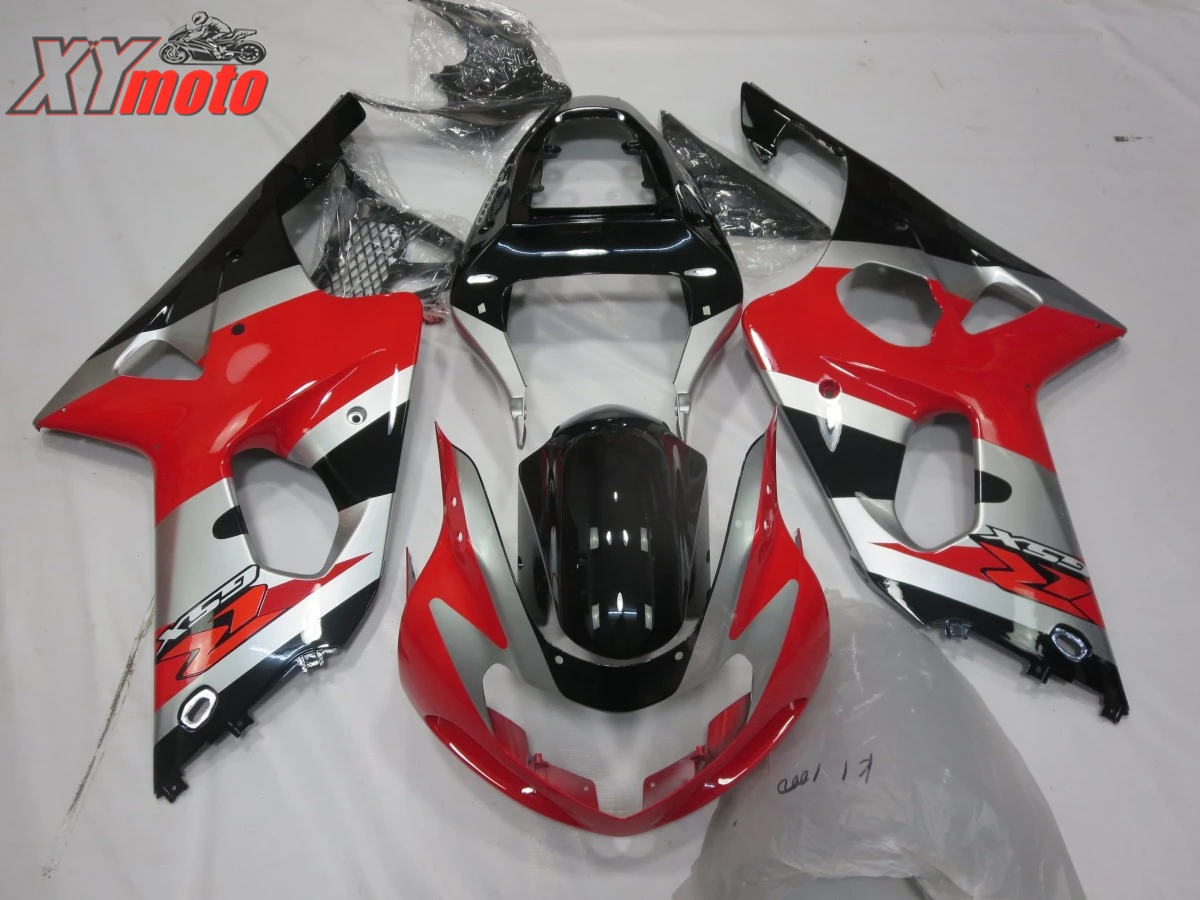 

Motorcycle Fairing Kit For Suzuki GSXR1000 K1 00 01 02 Injection ABS Fairings GSXR 1000 K1 2000-2002 Red and Silver Bodyworks