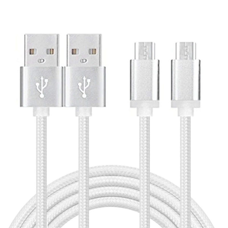 2 упаковки 10 футов длиной Micro-USB Android зарядное устройство линия быстрой зарядки для Lg G4 Aristo Stylo 3 K30 K20 V10, Moto Droid Turbo 2