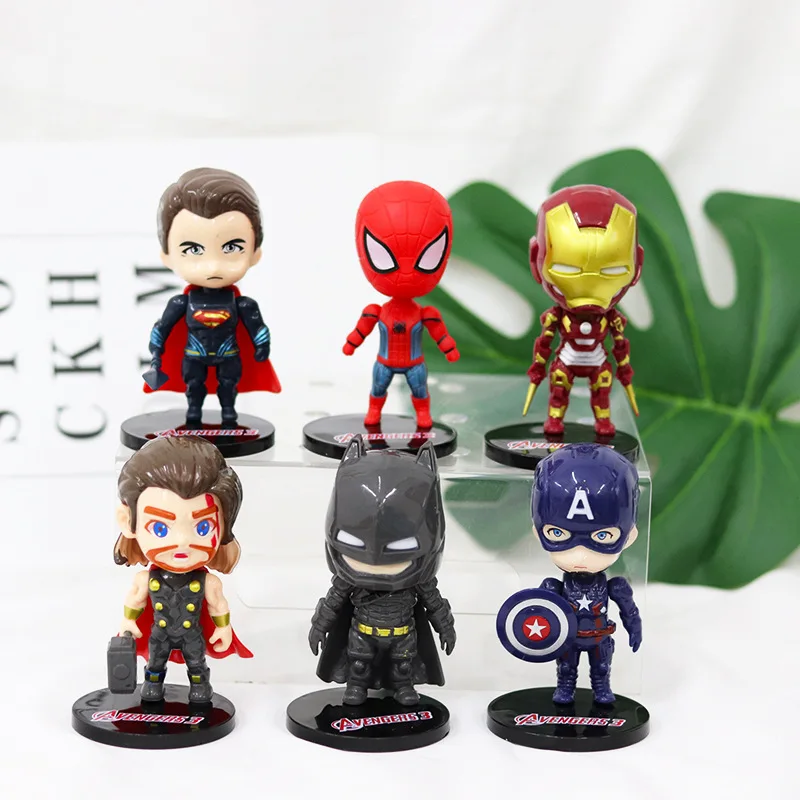 Marvel DC Super Heroes Мстители чудо-женщина Железный человек Капитан Черная пантера Тор