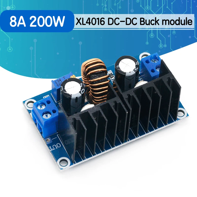 XL4016 ШИМ регулируемый 4 36V до 1 25 понижающий модуль Max 8A 200W DC ldo понижающего