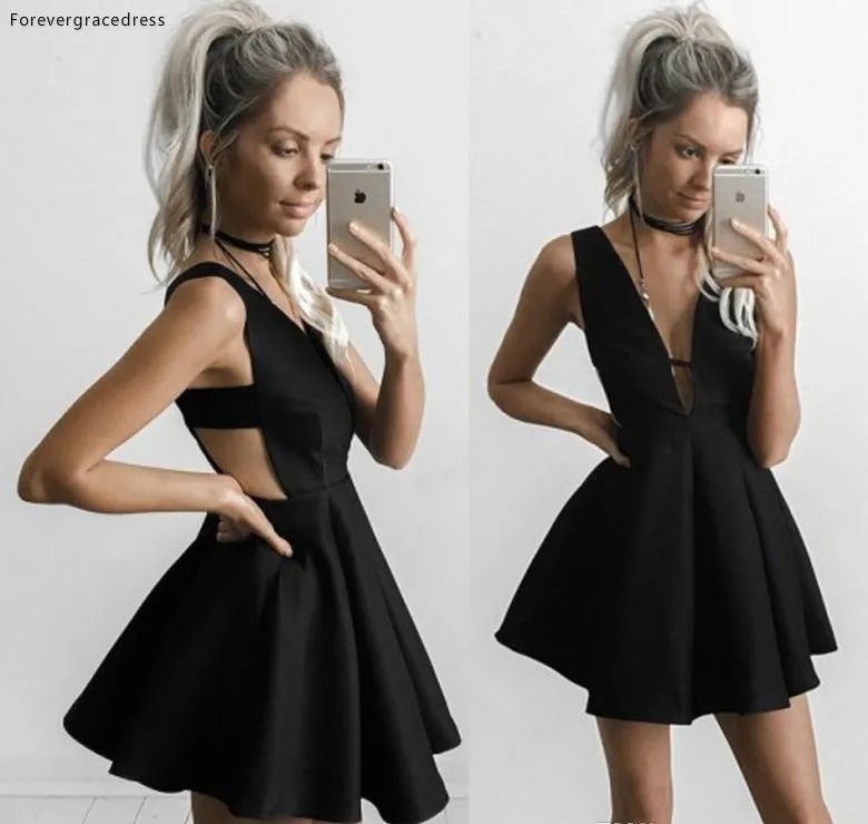 Black mini prom dress Clearance