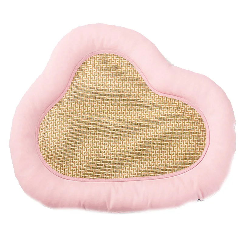pink-L Кот охлаждающий коврик дом Лето облако ротанг лед подушка для котенка собаки кошки домашние животные VJ-Drop - Цвет: pink-L