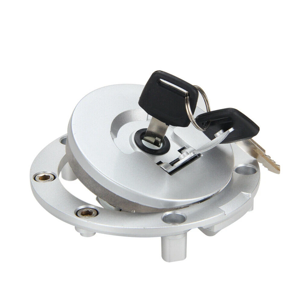 free shipping Chrome Motorcycle Aluminum Fuel Gas Cap With Cover Key