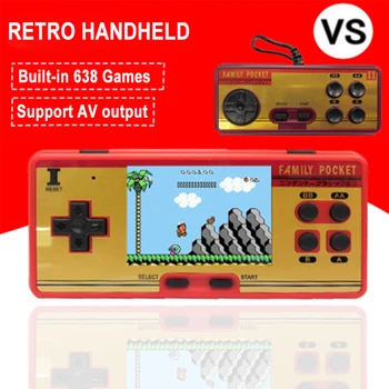 

Retro Game Console SUP Handheld 3 inch IPS Sreen Built-in 638 Classic Games for FC Dual Player Portable Game Console Kids Gift